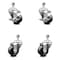 Service Caster 3.5 Inch Phenolic Wheel Swivel 12mm Threaded Stem Caster Brakes SCC, 2PK SCC-TS20S3514-PHR-M1215-2-TLB-2 - alternate 1